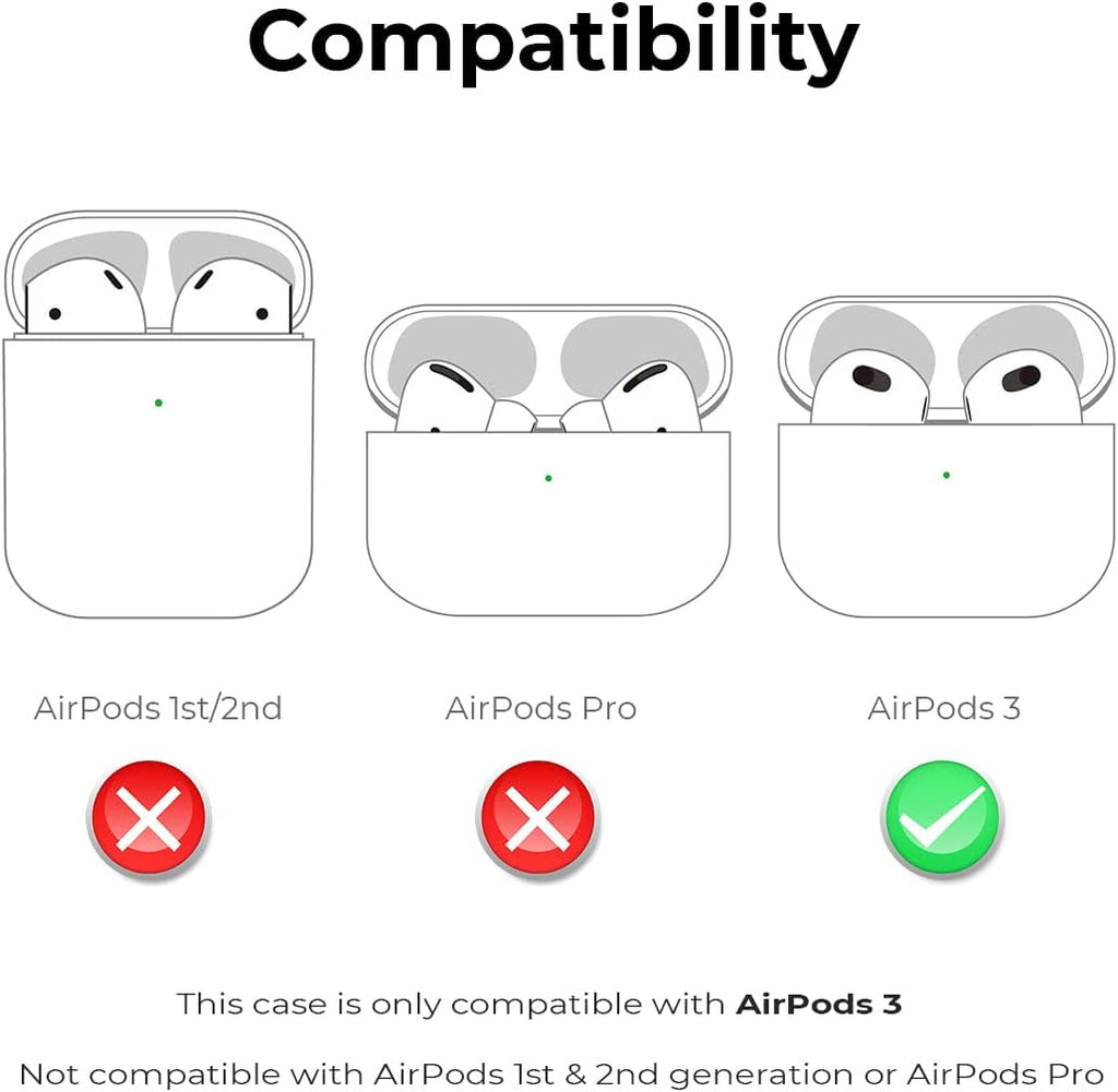 Premium Cow Print Silicone AirPods Case with Durable Keychain Clip – Stylish Protective Cover